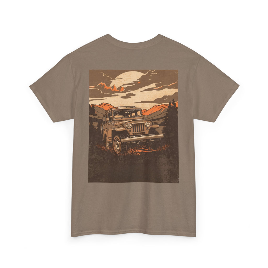 Adventure Jeep Tee — Vintage Off‑Road Sunset Graphic T-Shirt