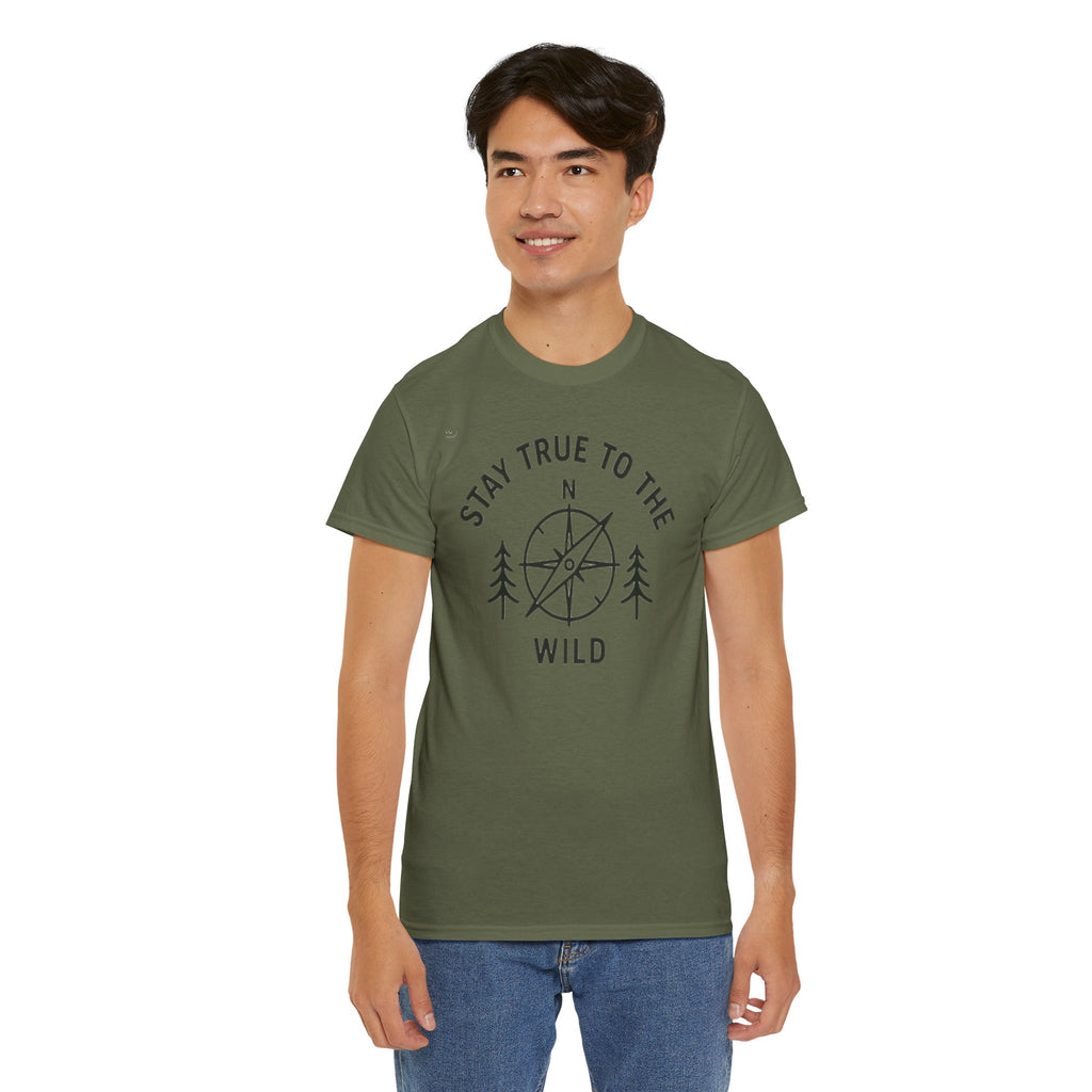 Stay True to the Wild T-Shirt — Compass & Trees Outdoor Adventure Tee