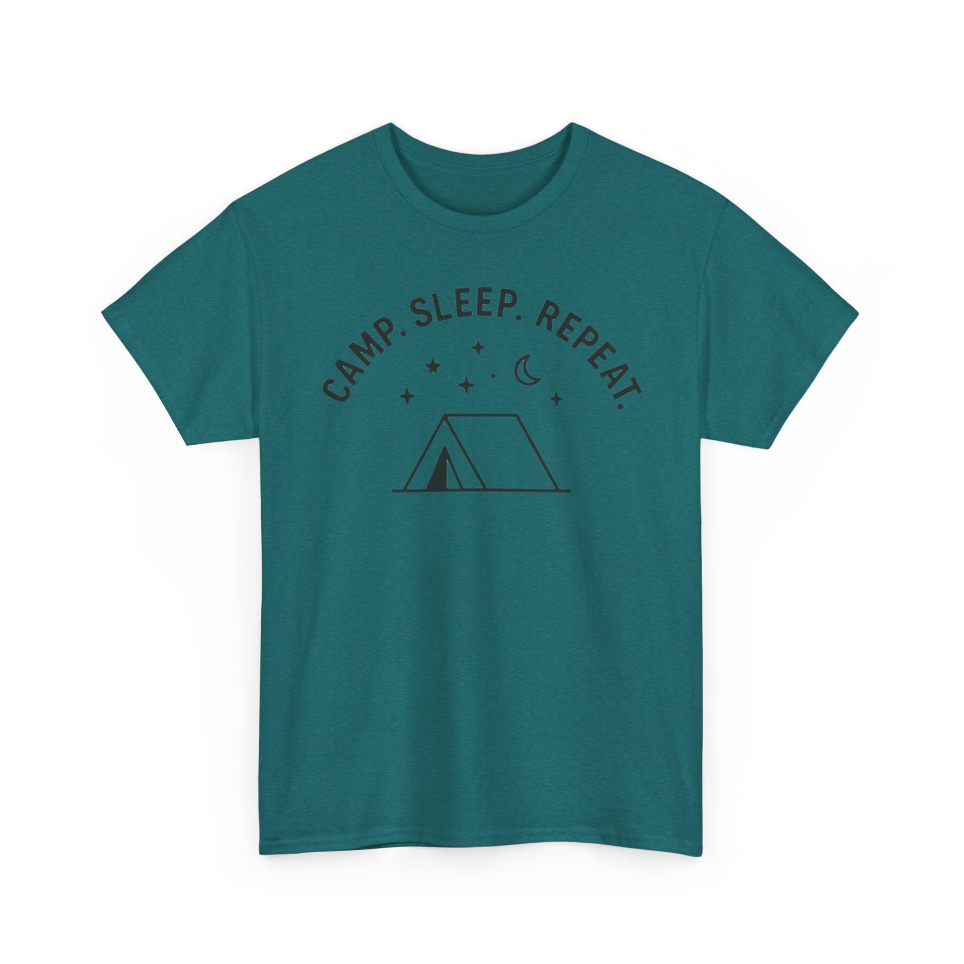tent shirt Camp, Sleep, Repeat Tent Graphic Tee — Casual Camping T‑Shirt for Outdoor  Lovers