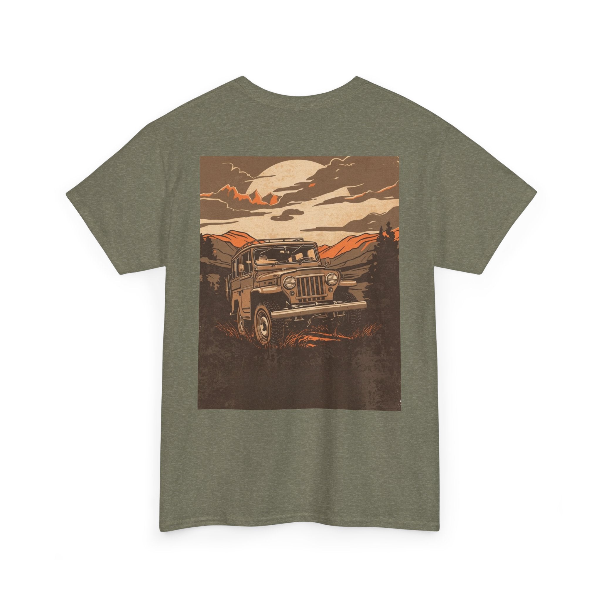 Adventure Jeep Tee — Vintage Off‑Road Sunset Graphic T-Shirt