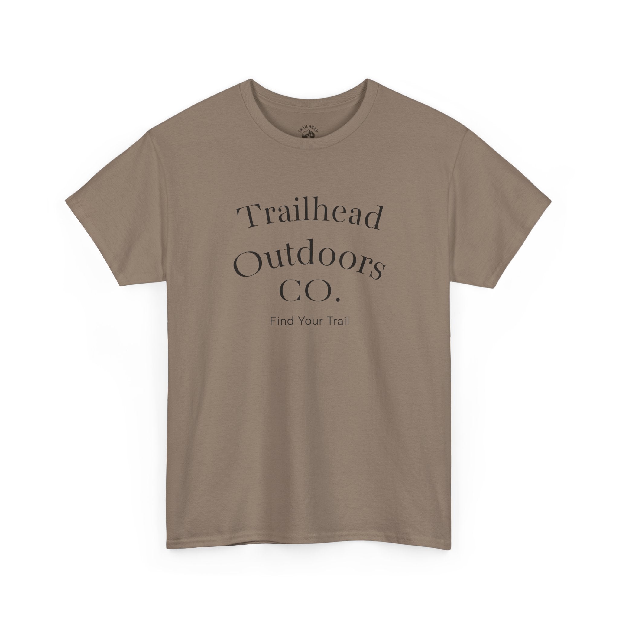 Trailhead Outdoors Co. Mountain Graphic Tee — Neutral Adventure T-Shirt for Hikers & Campers