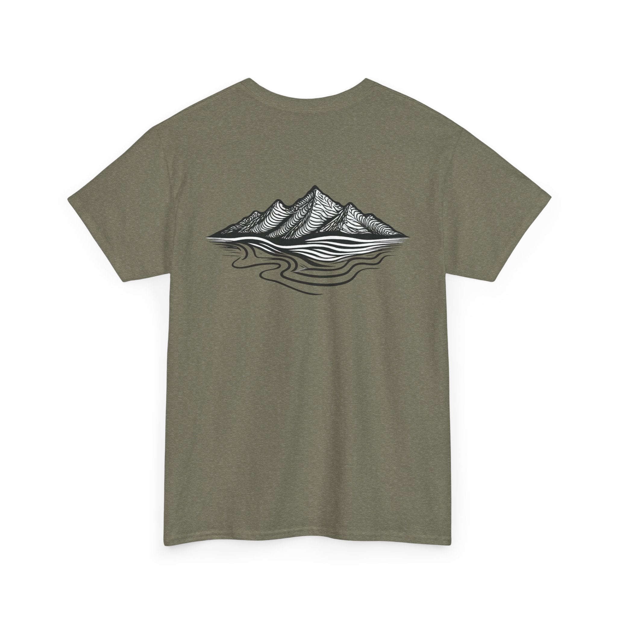 Trailhead Outdoors Co. Mountain Graphic Tee — Neutral Adventure T-Shirt for Hikers & Campers